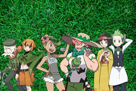 bulbapedia gym leaders|all grass type gym leaders.